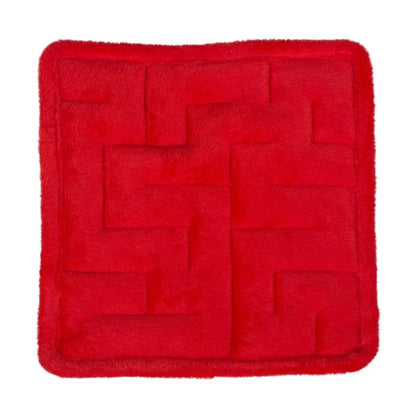rotes Plüsch Murmellabyrinth