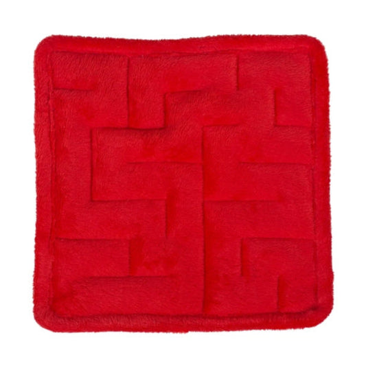 rotes Plüsch Murmellabyrinth