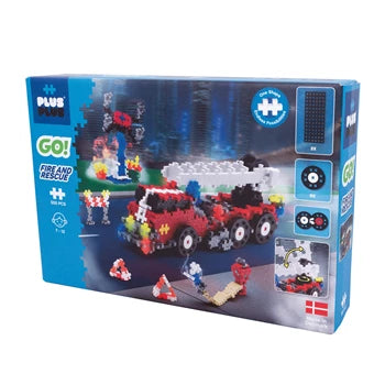 Plus-Plus 500 Kreativ Bausteine Feuerwehr - Vorderseite
