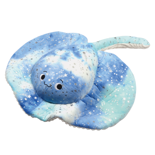 blau weißer Rochen mit Sterne