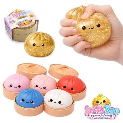 gedrückter Squishy mit allen Farben und Verpackung