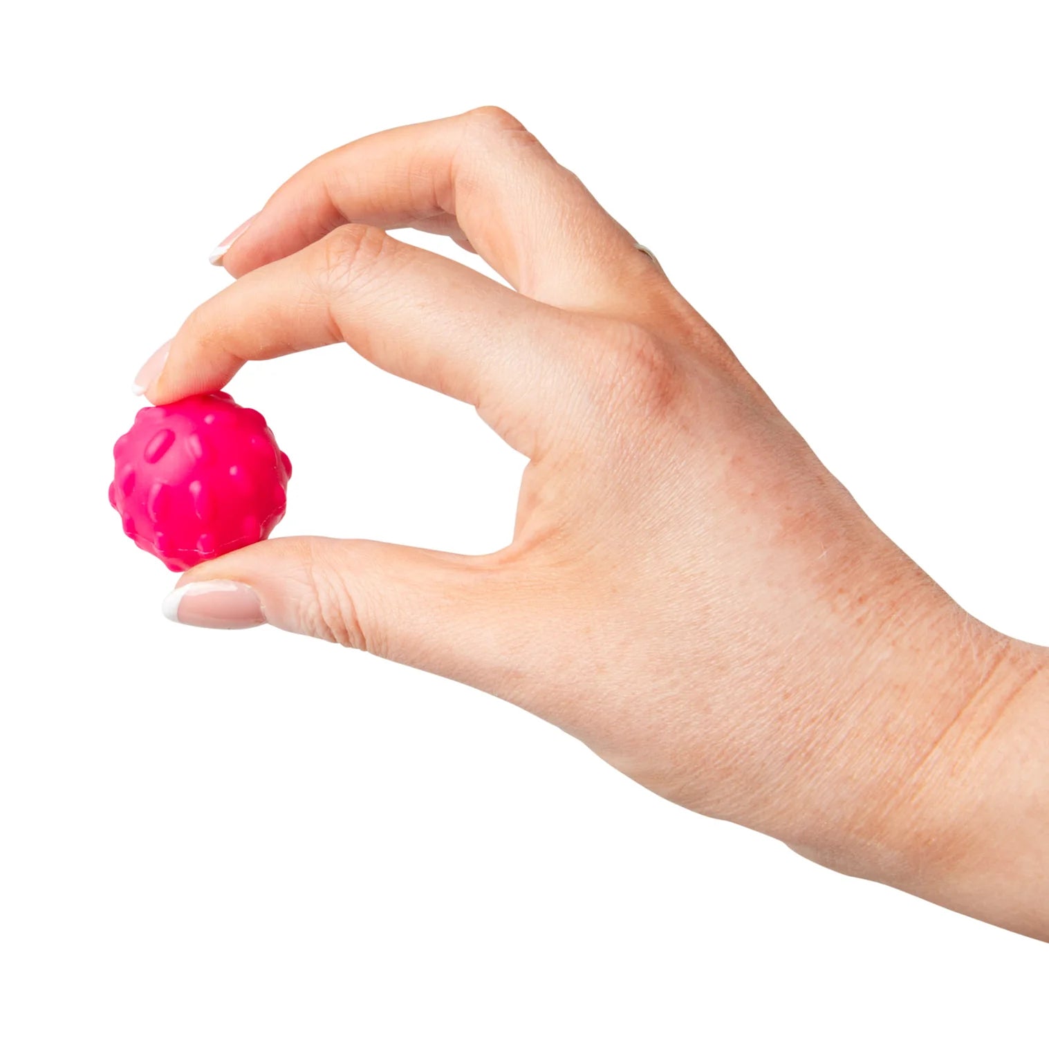 rote Kugel in Hand