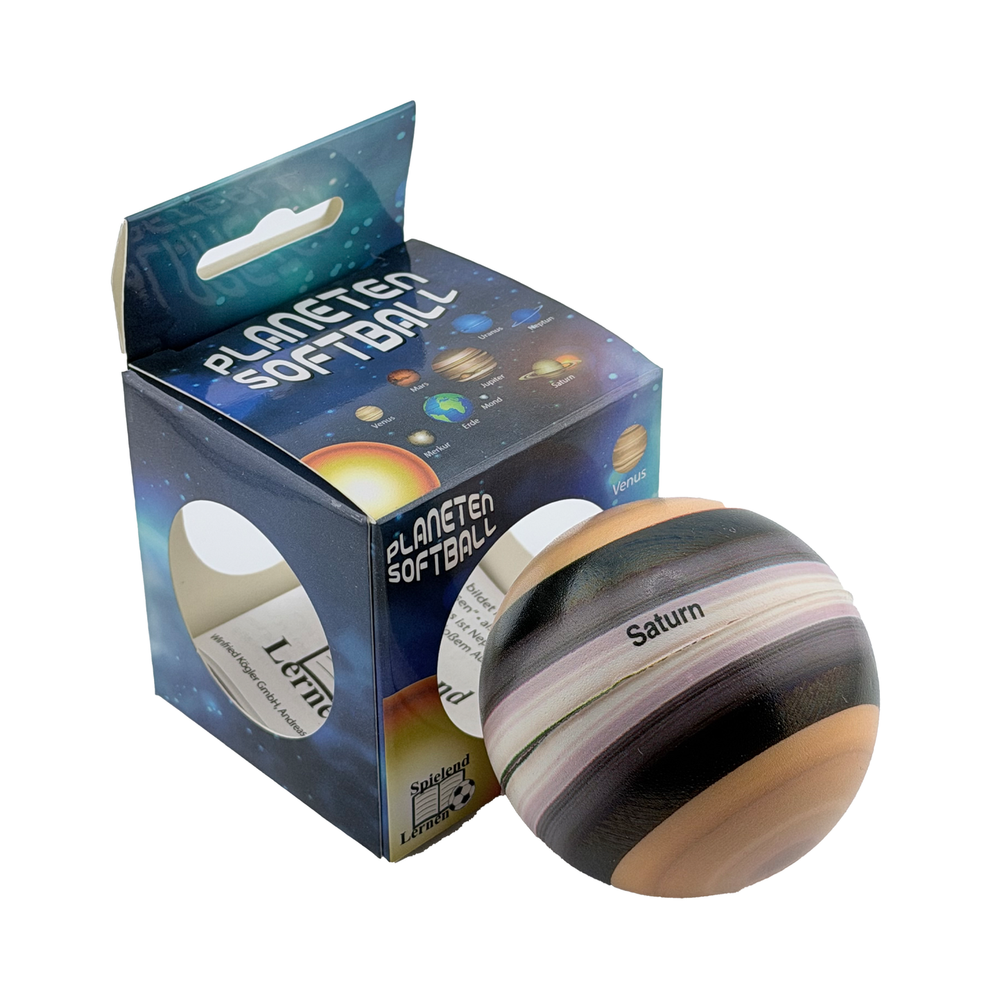 gestreifter Saturn Stressball