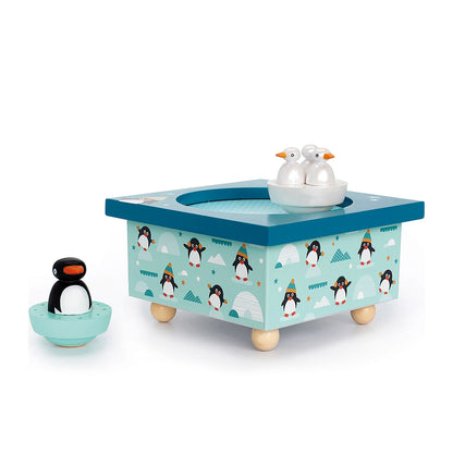 Spieluhr mit tanzenden Pinguine, magnetisch - Nahansicht 2