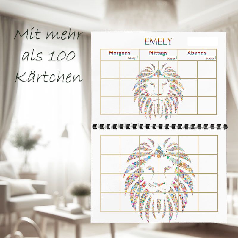 Tagesplan für Kinder - Löwe