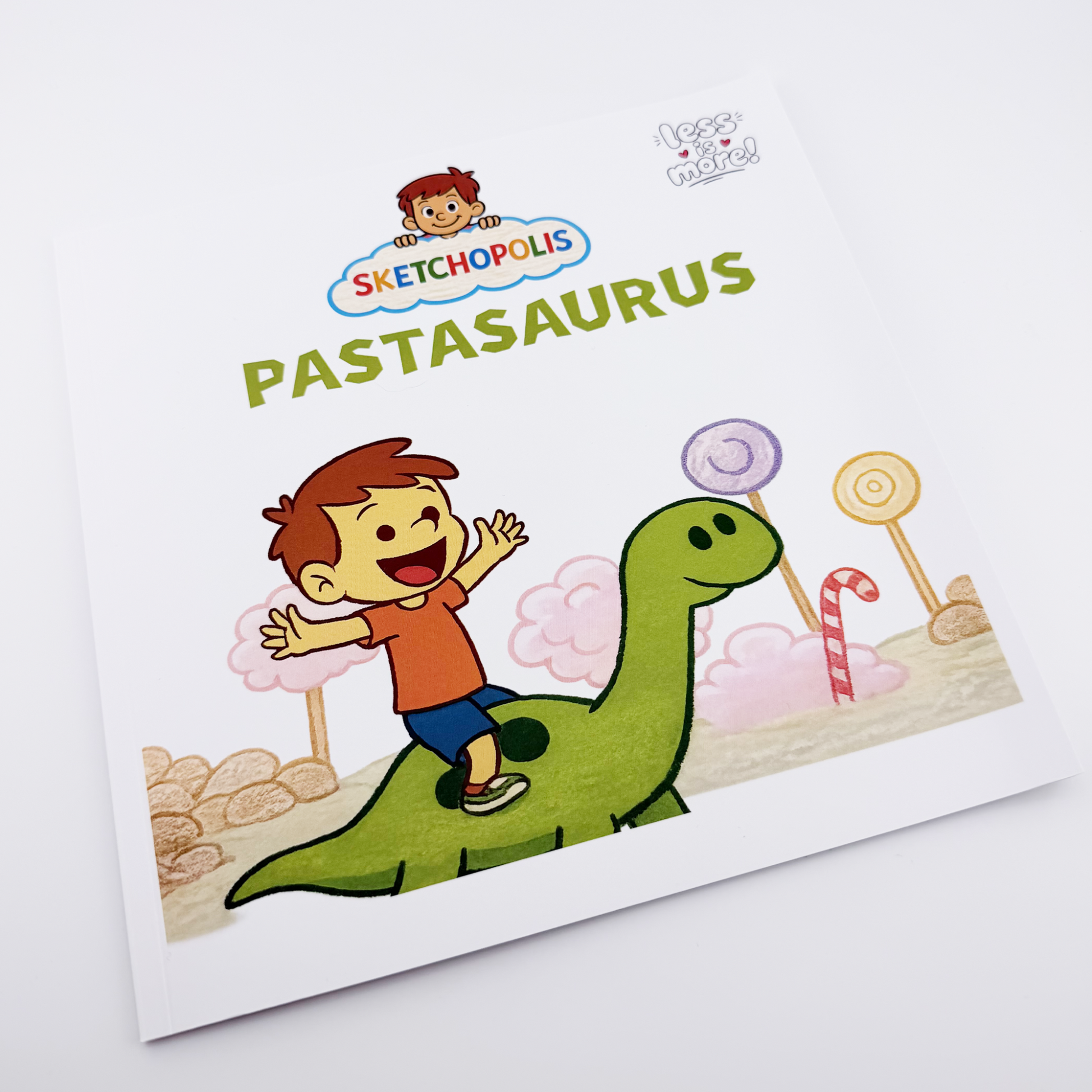 Cover mit Dino und Kind