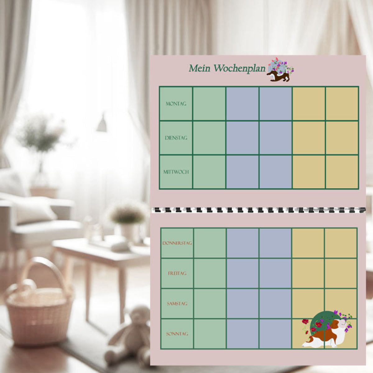 Wochenplan für Kinder - Yogahunde - 2 -