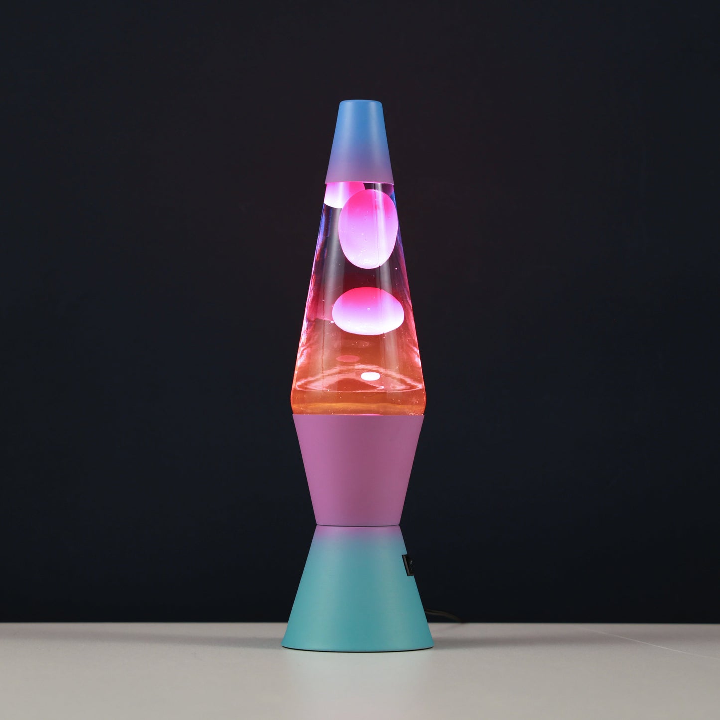 Bunte Lavalampe blau/rosa