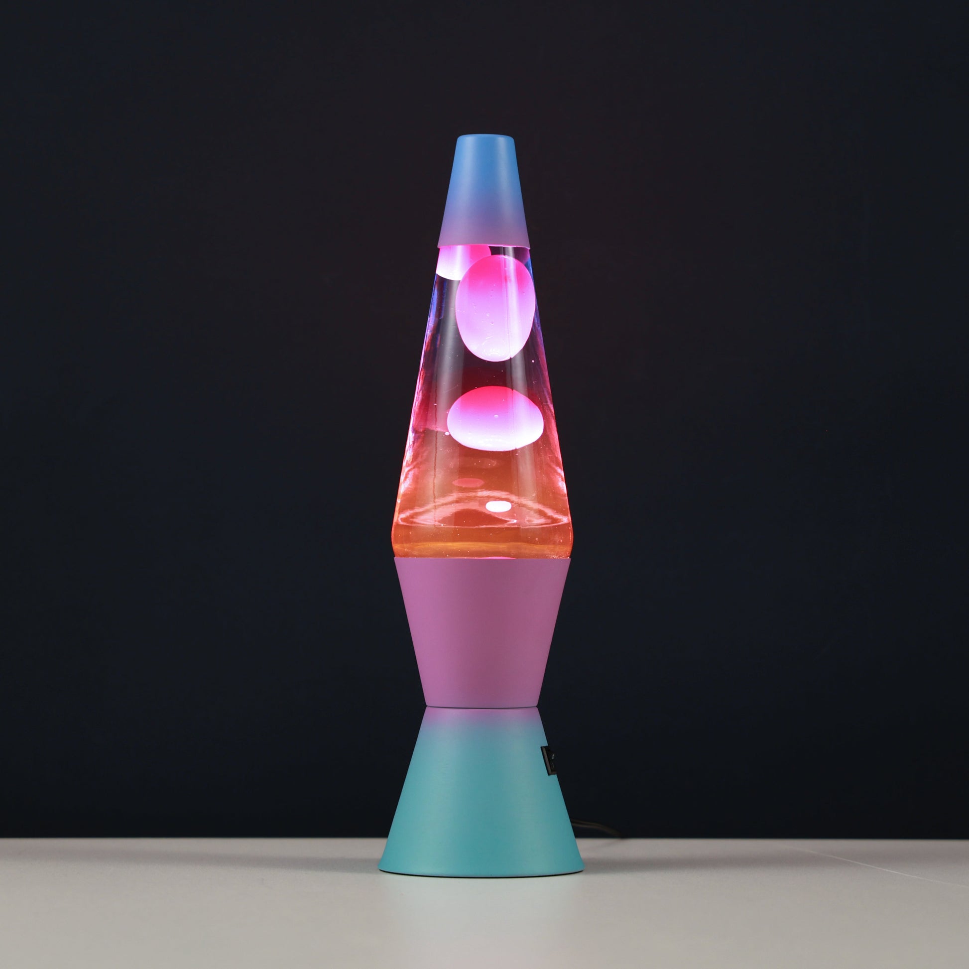 Bunte Lavalampe blau/rosa