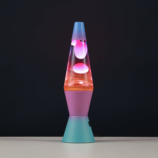 Bunte Lavalampe blau/rosa