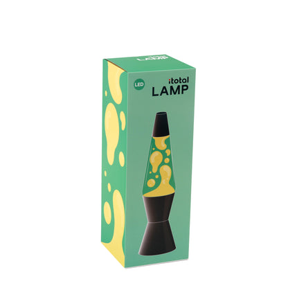Verpackung Lavalampe grün/gelb