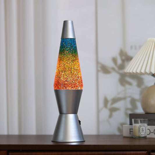 Glitzerlampe im Raum