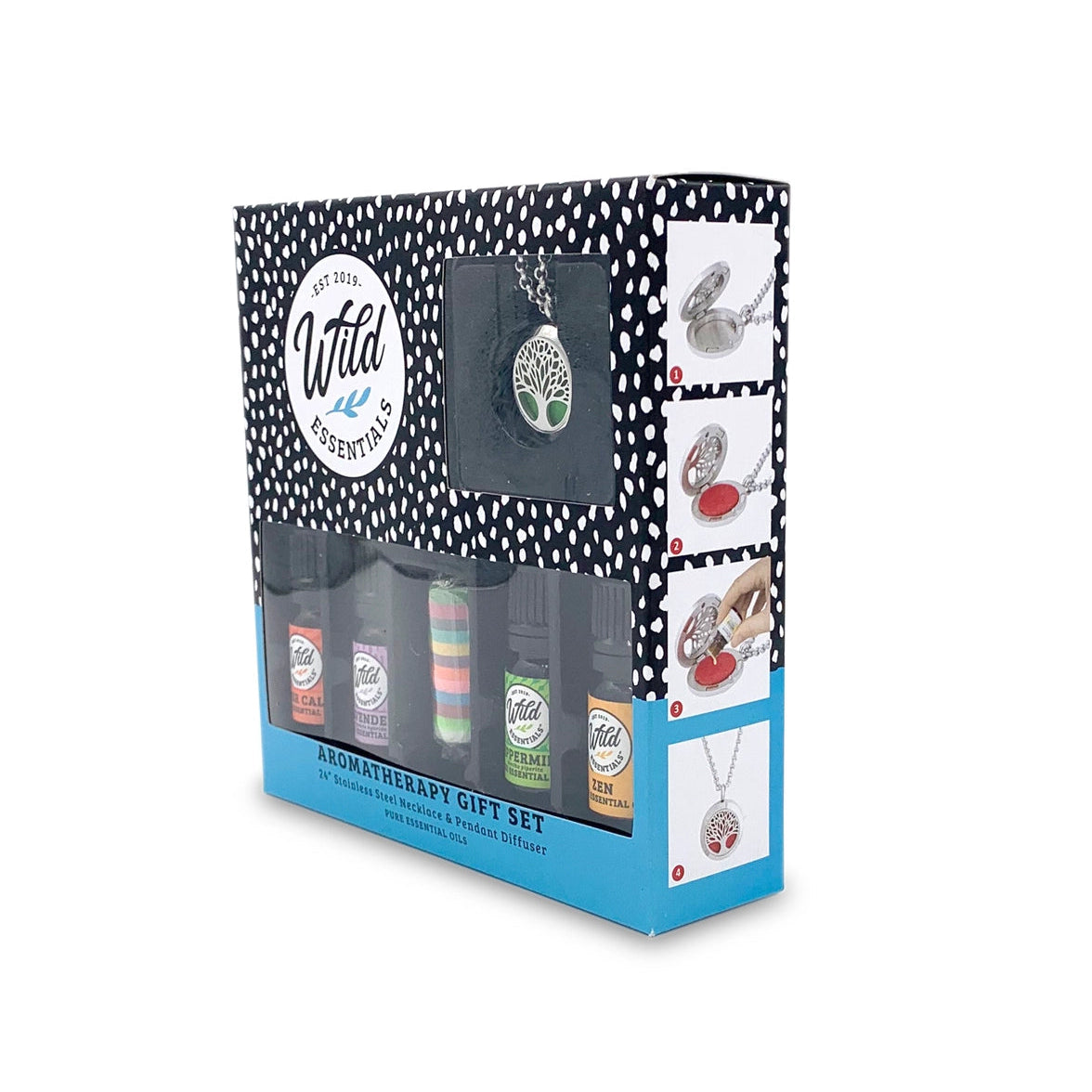 Geschenk Verpackung mit Kette und Zubehör