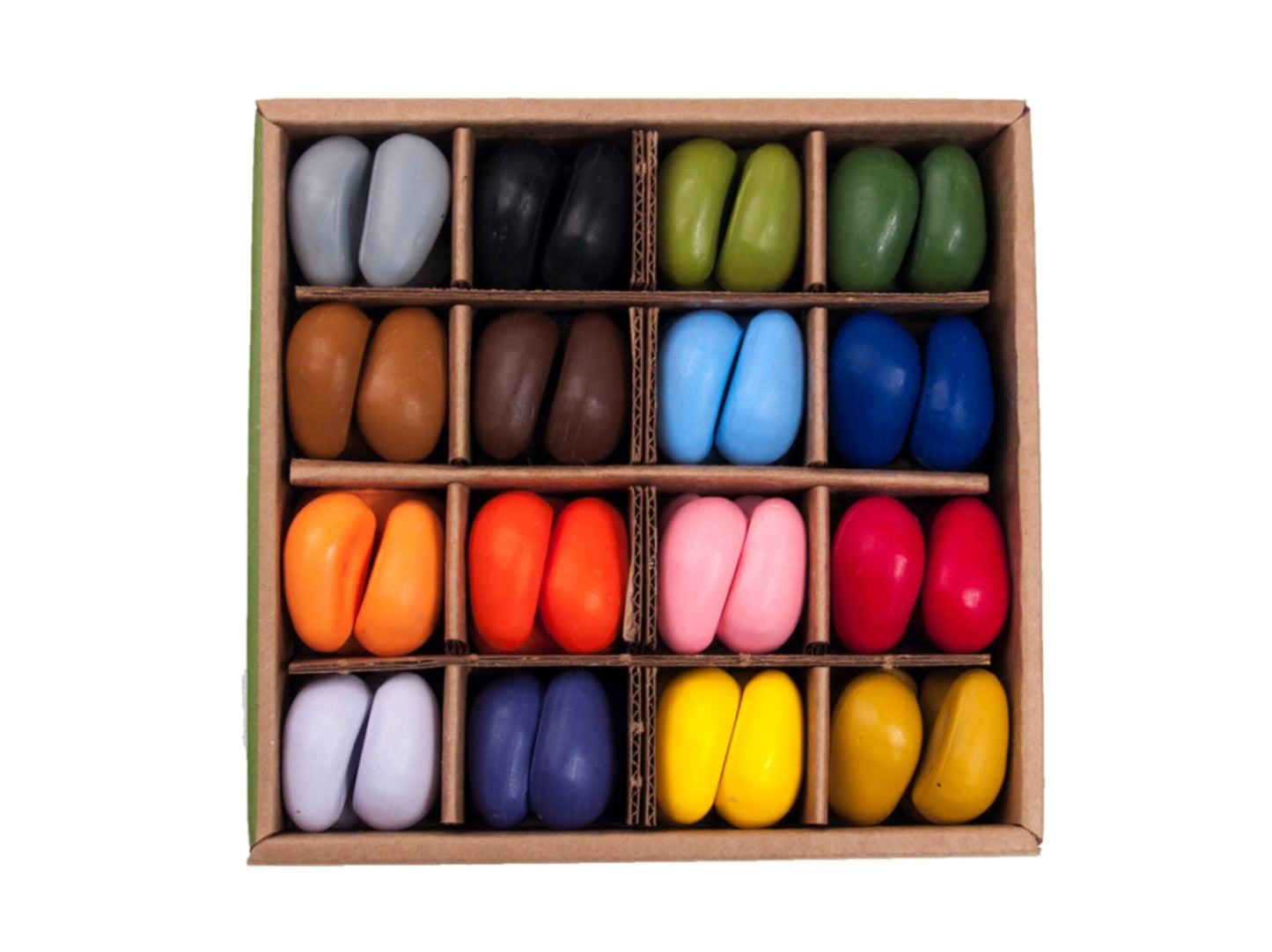 Crayon Rocks – Schachtel mit 64 Sojawachsmalstiften für kreatives & feinmotorisches Lernen
