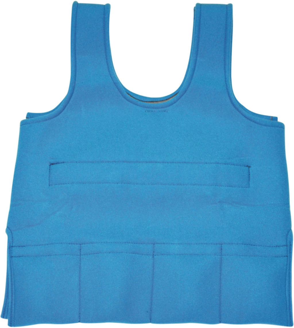 blaue gewichtsweste
