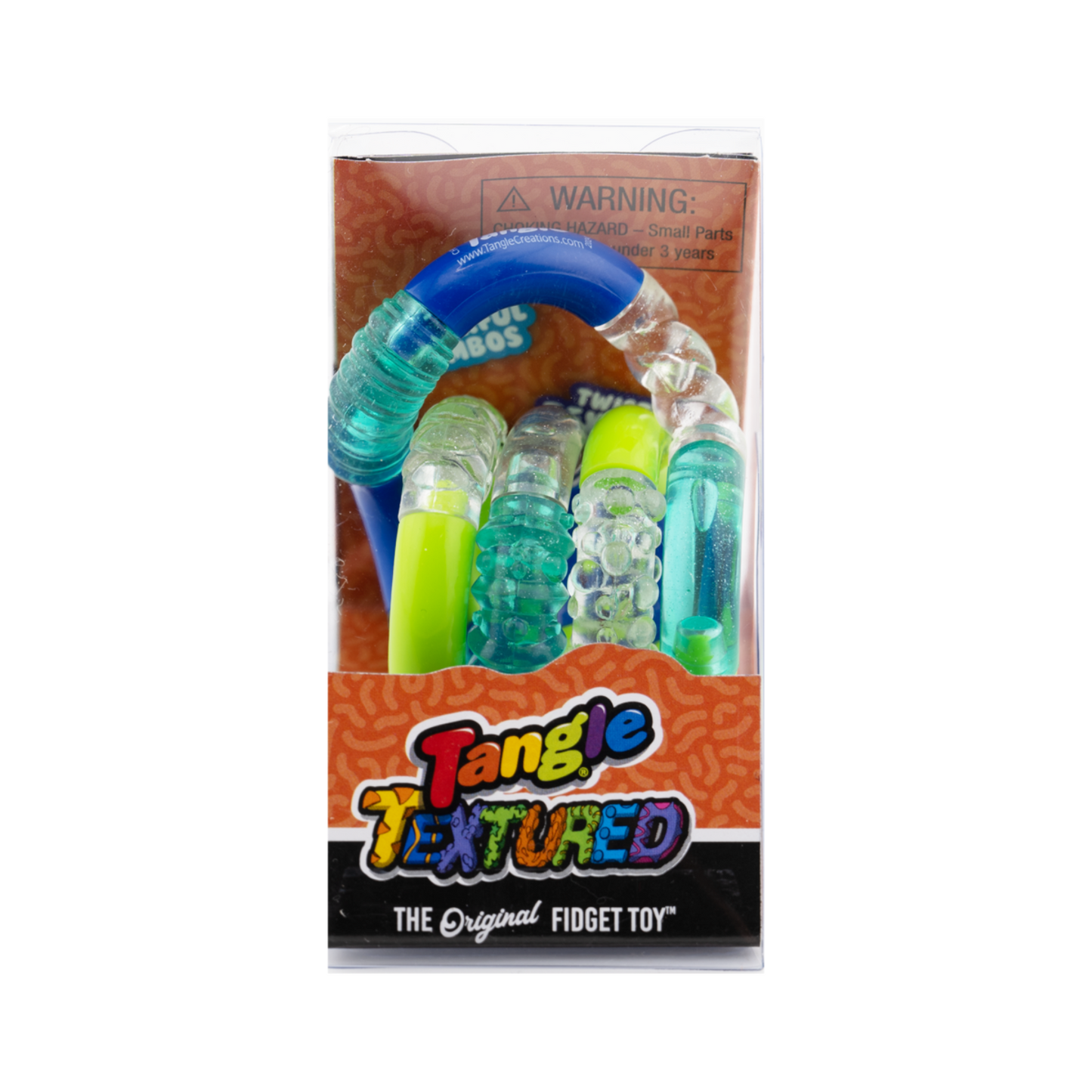 Tangle in Verpackung klar-grün-blau