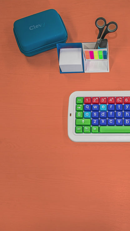 Clevy Keyboard Kinder-Tastatur – Robuste Lern-Tastatur mit großen Tasten