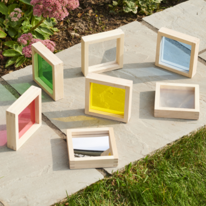 Quadrate auf einem Weg